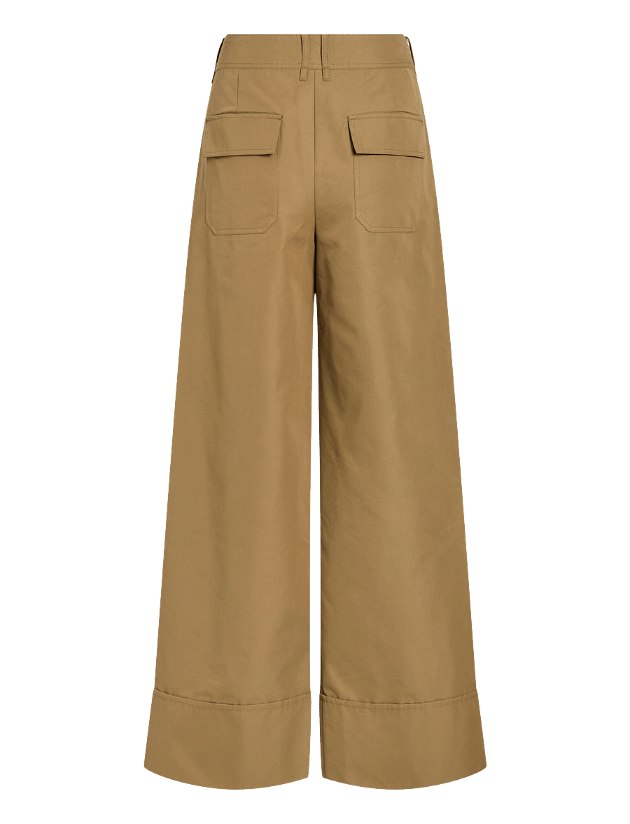 ROUGE EDIT - ROUFRANCIE RW WF F/L TROUSER/3 - hosen mit weitem bein - gothic olive - 2