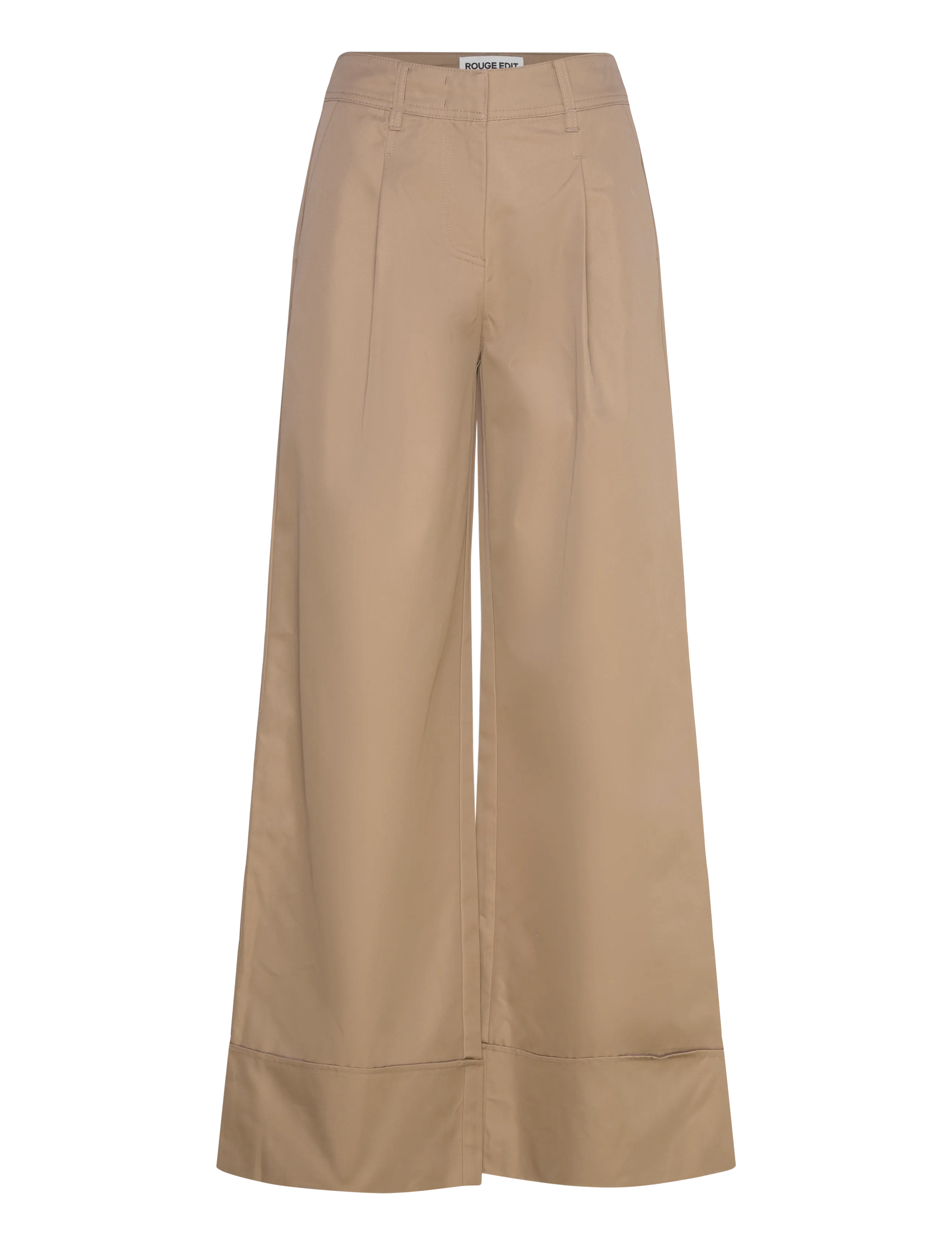 ROUGE EDIT ROUFRANCIE RW WF F/L TROUSER/2 - ROUGE EDIT - PETRIFIED OAK / beige