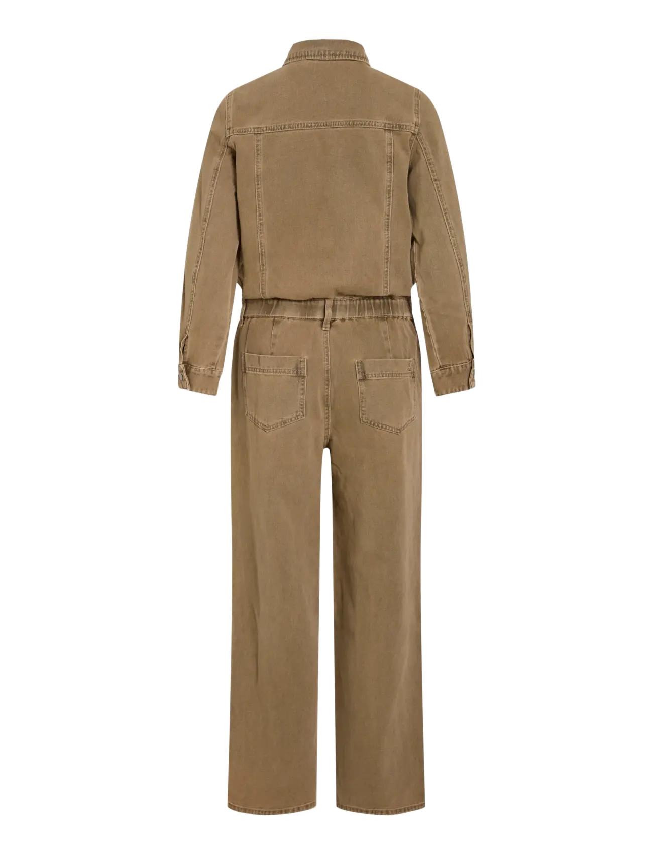 ROUGE EDIT - ROUJOLIE LS DENIM JUMPSUIT - jumpsuits - petrified oak - 1