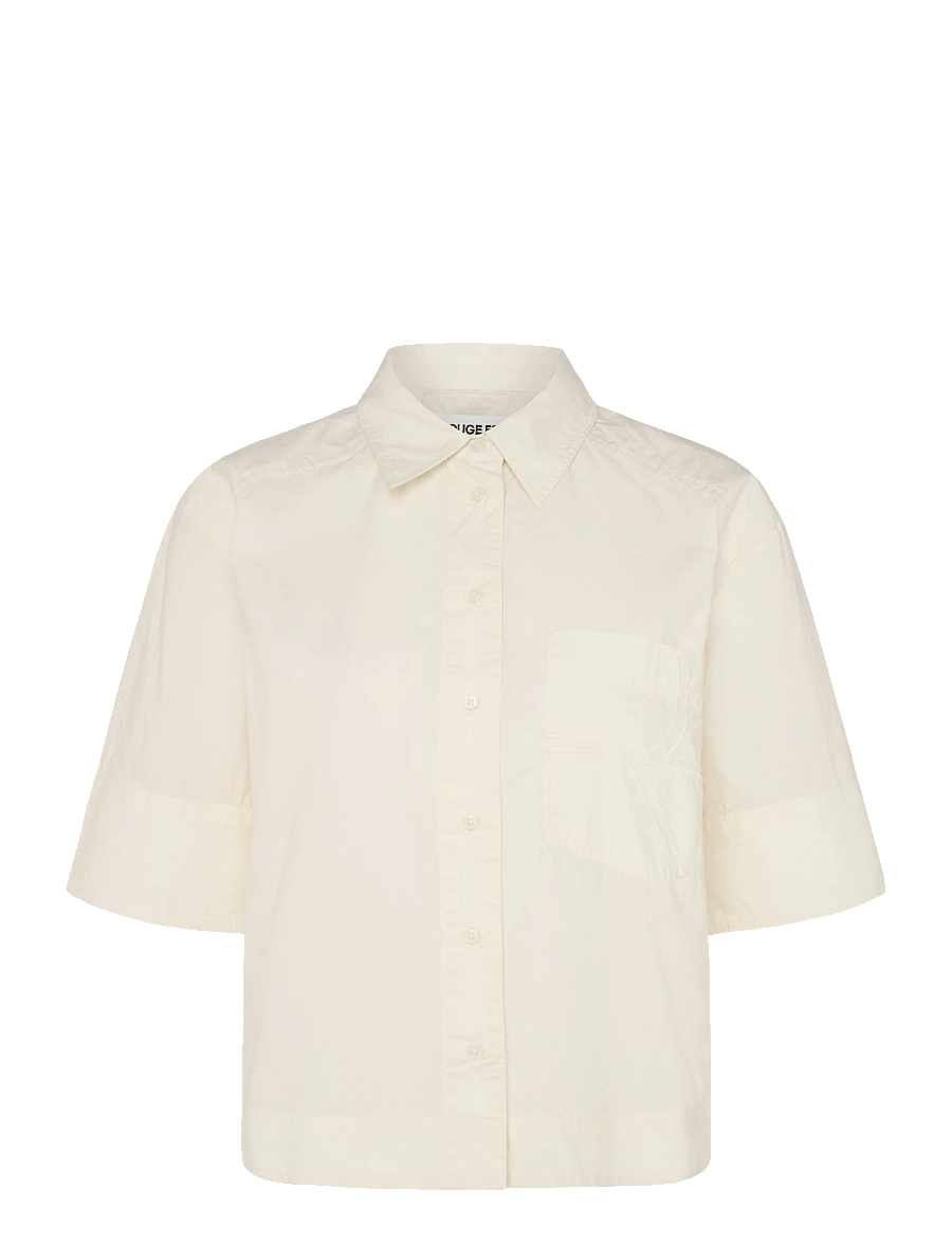 ROUGE EDIT - ROUNETTY 2/4 SHIRT - kurzärmlige hemden - birch - 1