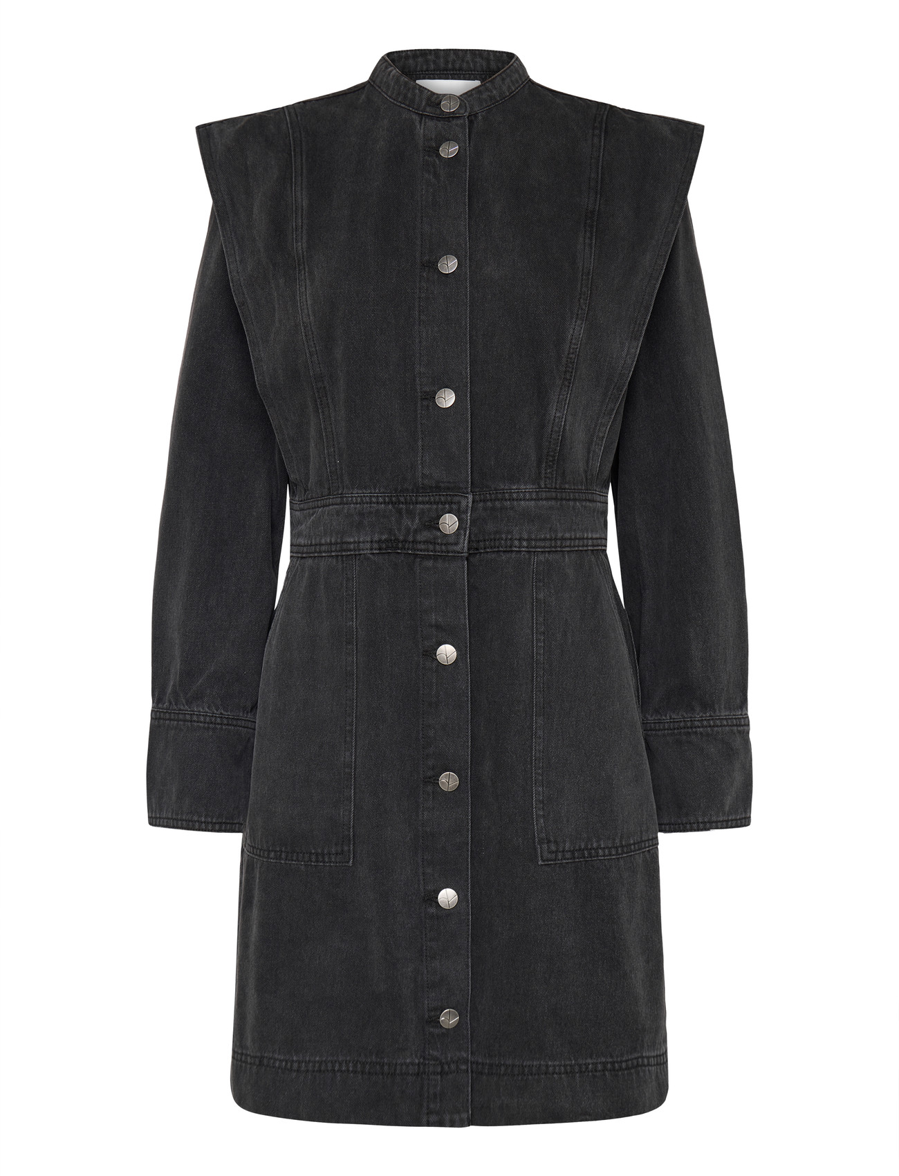 ROUGE EDIT - ROUMORA LS SHORT DENIM DRESS - meteorite - 0