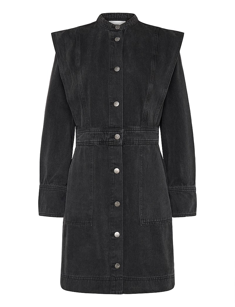 ROUGE EDIT - ROUMORA LS SHORT DENIM DRESS - meteorite - 0