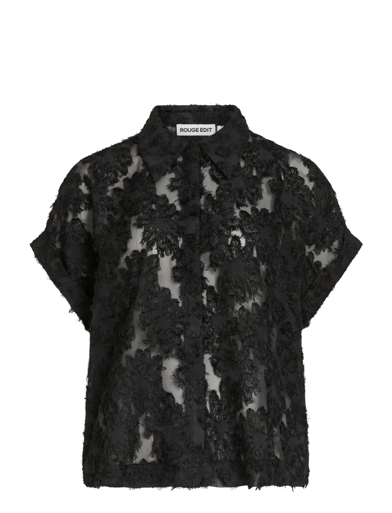 ROUGE EDIT ROUKYOTO S/S SHIRT/2 - ROUGE EDIT - METEORITE / black