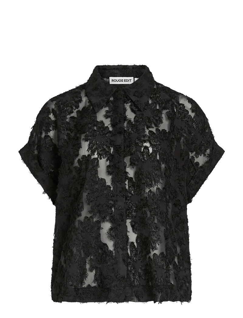 ROUGE EDIT - ROUKYOTO S/S SHIRT/2 - kortærmede skjorter - meteorite - 1