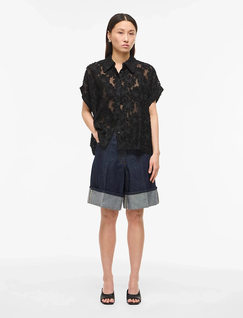 ROUGE EDIT - ROUKYOTO S/S SHIRT/2 - kortærmede skjorter - meteorite - 4