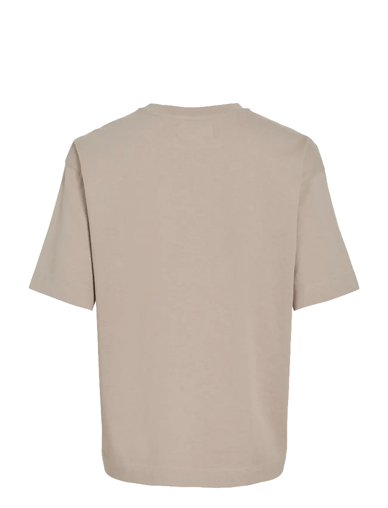 ROUGE EDIT - ROUNELLA 2/4 O-NECK OVERSIZED TEE - t-shirts - dove - 2