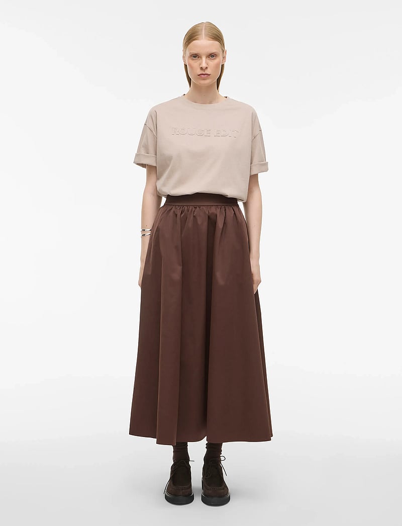ROUGE EDIT - ROUNELLA 2/4 O-NECK OVERSIZED TEE - t-shirts - dove - 3