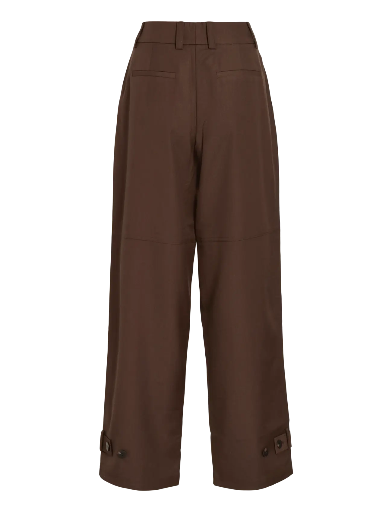 ROUGE EDIT - ROUAMES RW WF F/L TROUSER - hosen mit weitem bein - chicory coffee - 2