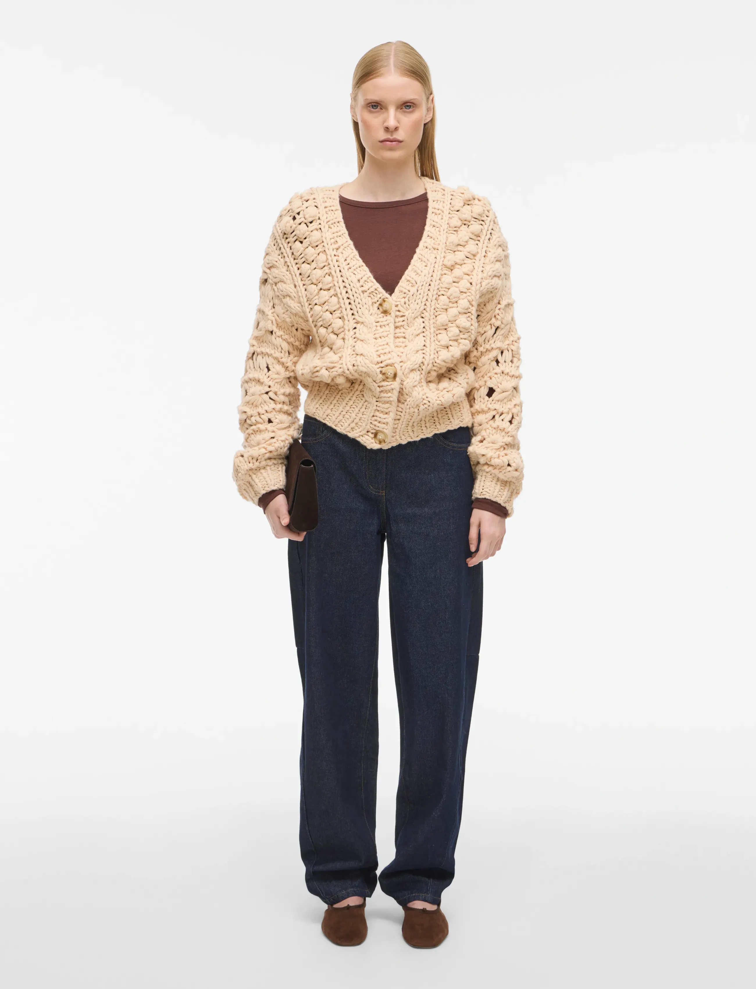 Rouamelia Ls V-Neck Cardigan 3