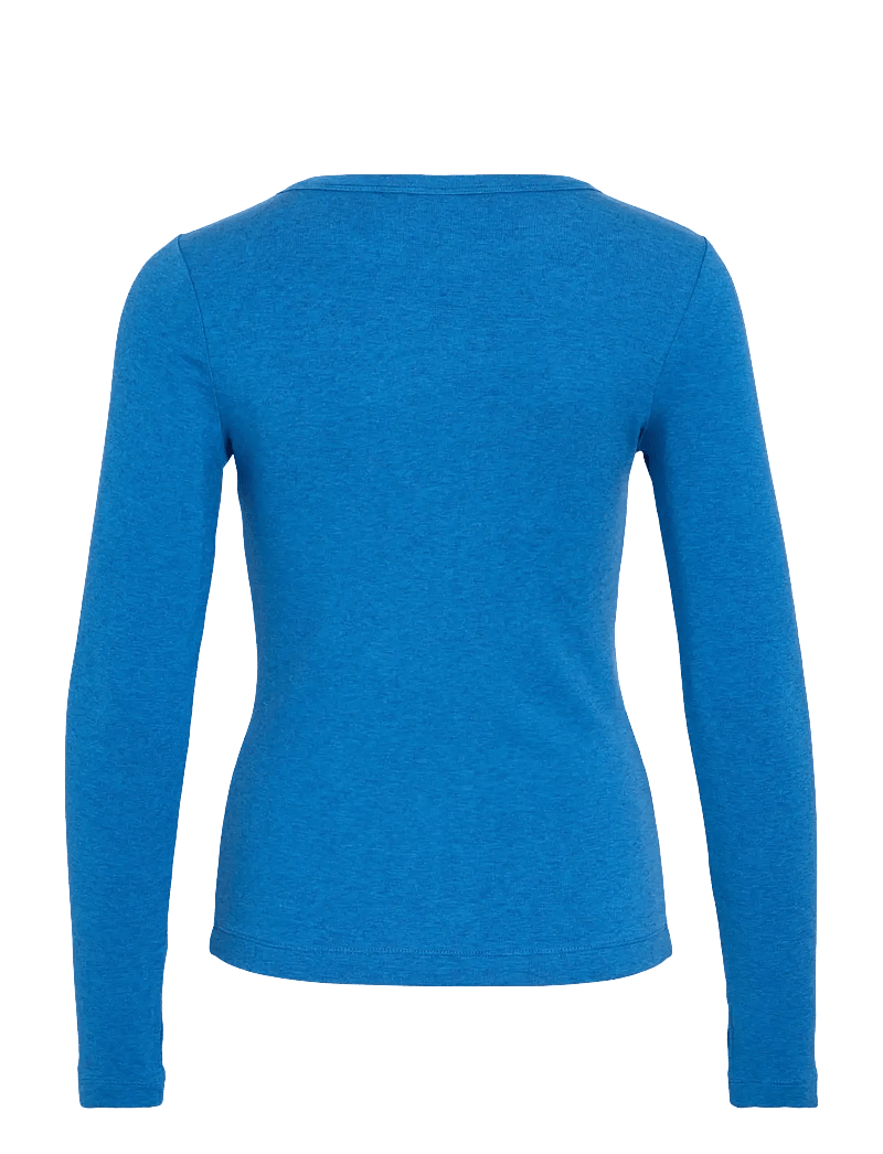 ROUGE EDIT - ROUMAPLE L/S O-NECK TEE/2 - langærmede toppe - directoire blue - 2