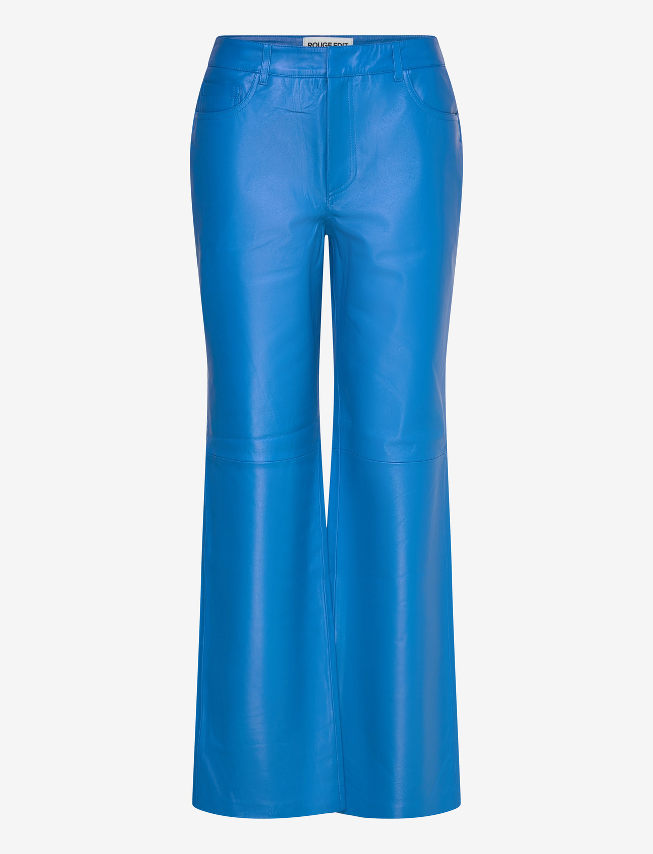ROUGE EDIT - ROUCARREY RW S/F LEATHER TROUSERS - schlaghose - directoire blue - 0