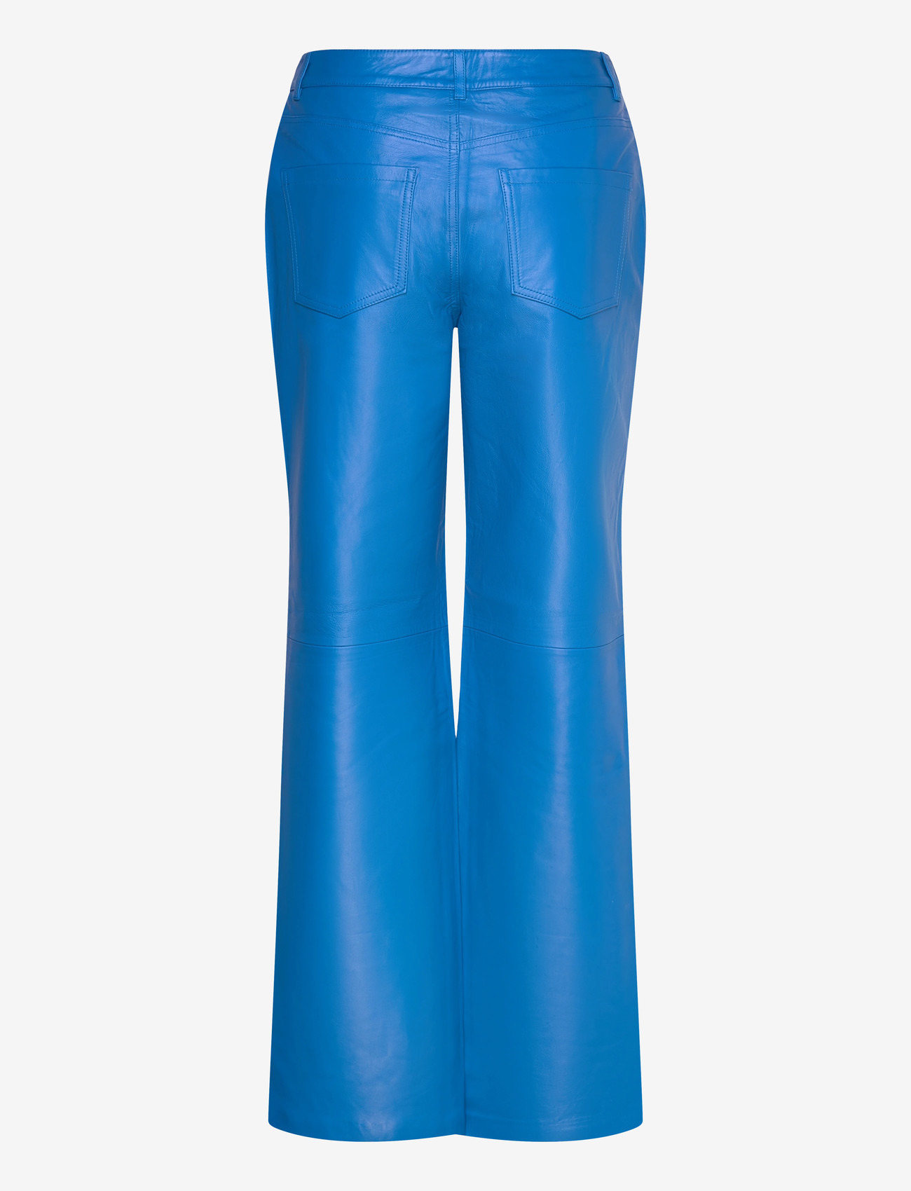 ROUGE EDIT - ROUCARREY RW S/F LEATHER TROUSERS - schlaghose - directoire blue - 1