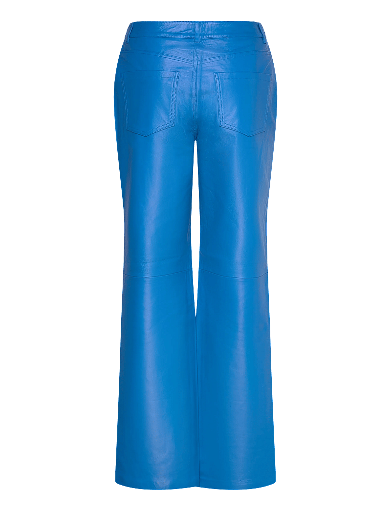 ROUGE EDIT - ROUCARREY RW S/F LEATHER TROUSERS - schlaghose - directoire blue - 1