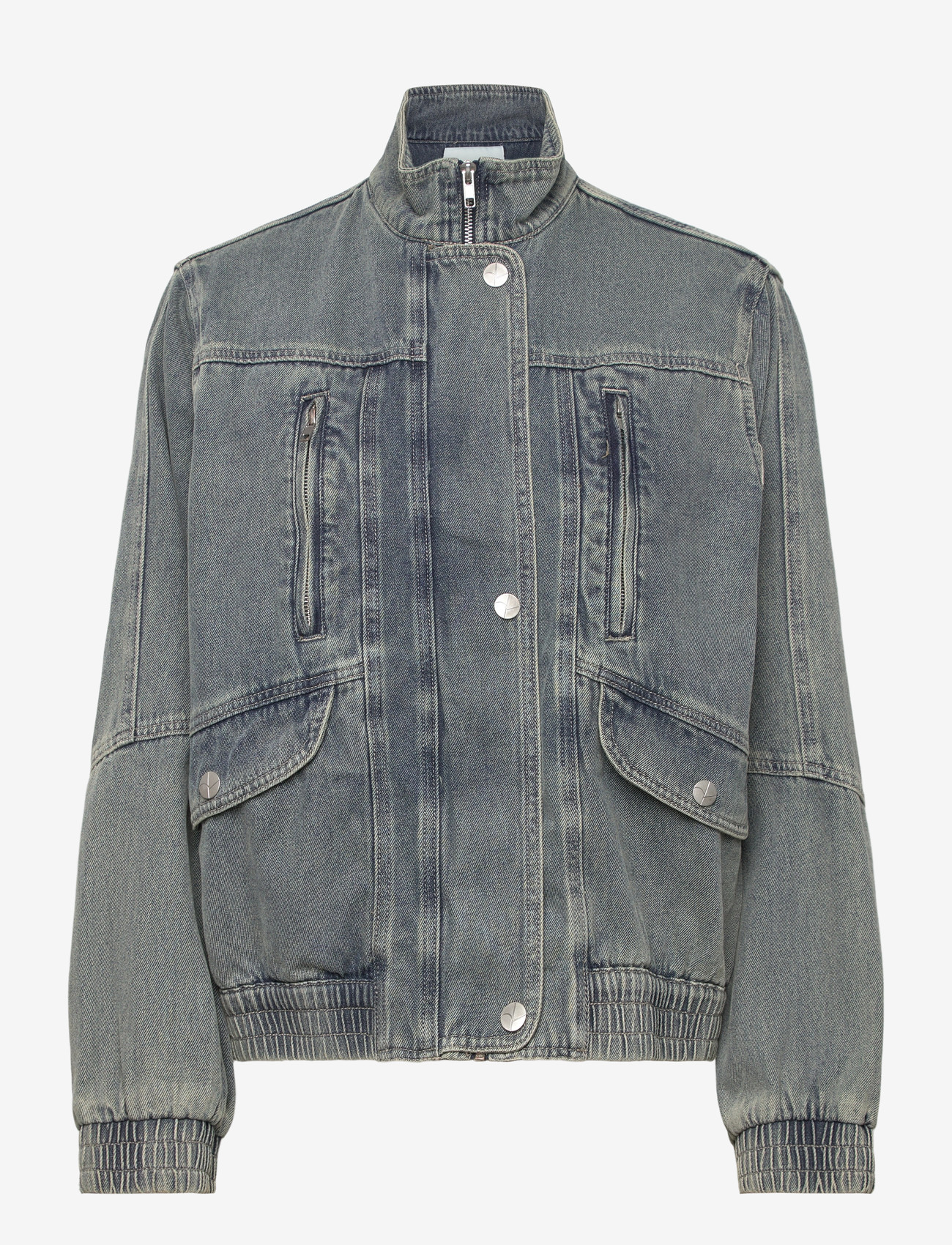 ROUGE EDIT - ROUVIVIAN L/S DENIM JACKET/PF - forårsjakker - light blue denim - 0