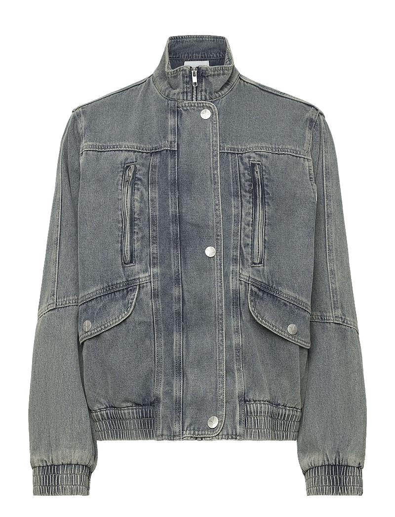 ROUGE EDIT - ROUVIVIAN L/S DENIM JACKET/PF - forårsjakker - light blue denim - 0