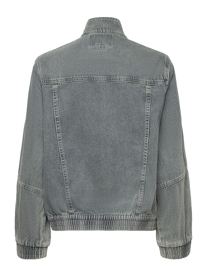 ROUGE EDIT - ROUVIVIAN L/S DENIM JACKET/PF - forårsjakker - light blue denim - 1