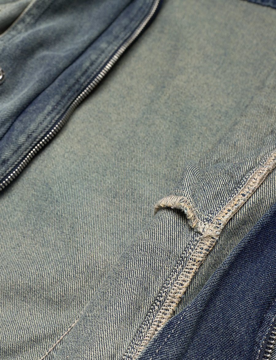ROUGE EDIT - ROUVIVIAN L/S DENIM JACKET/PF - kevadjoped - light blue denim - 5