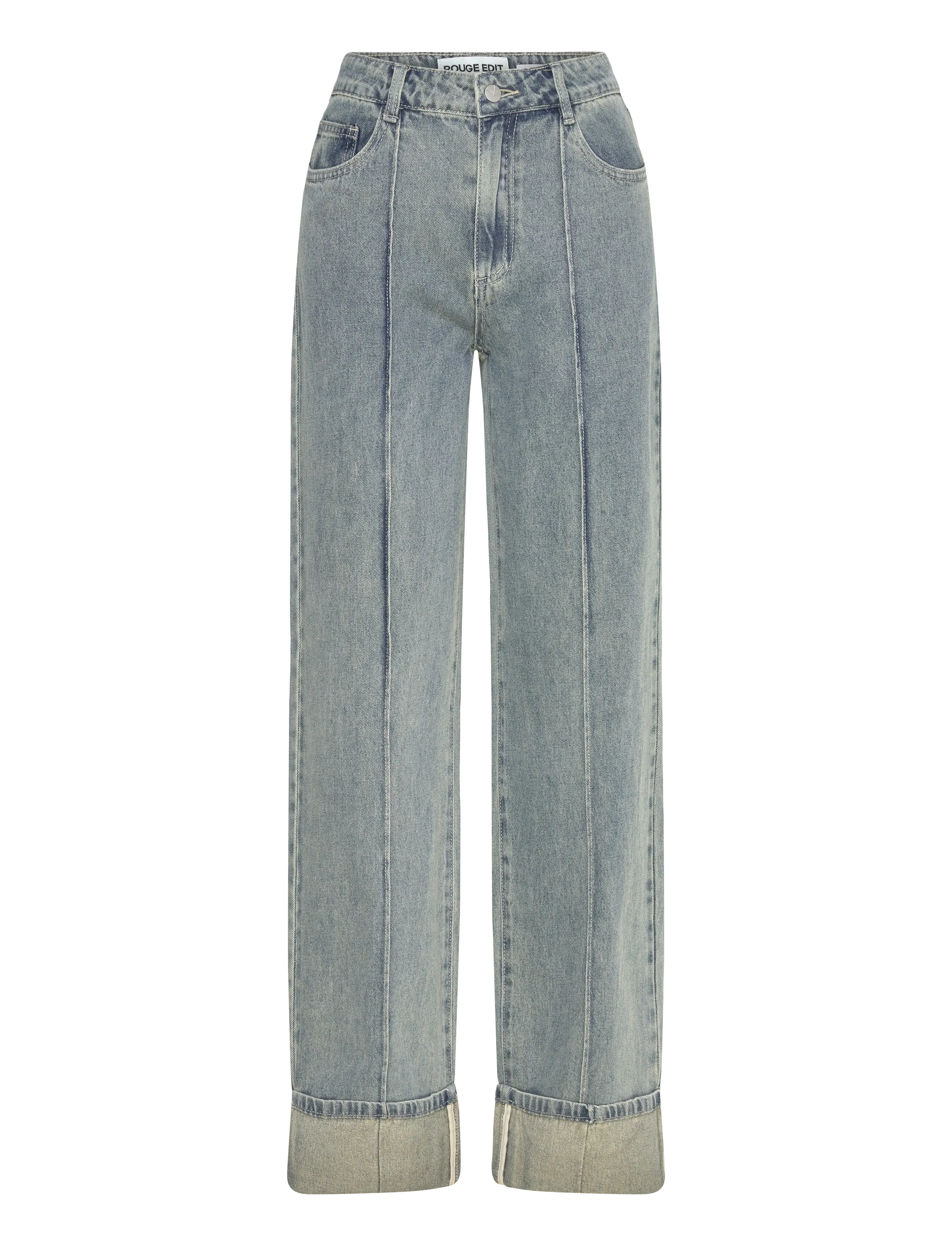 ROUGE EDIT ROUVIVIAN RW F/L W/F JEANS - Denimkläder - LIGHT BLUE DENIM / blue