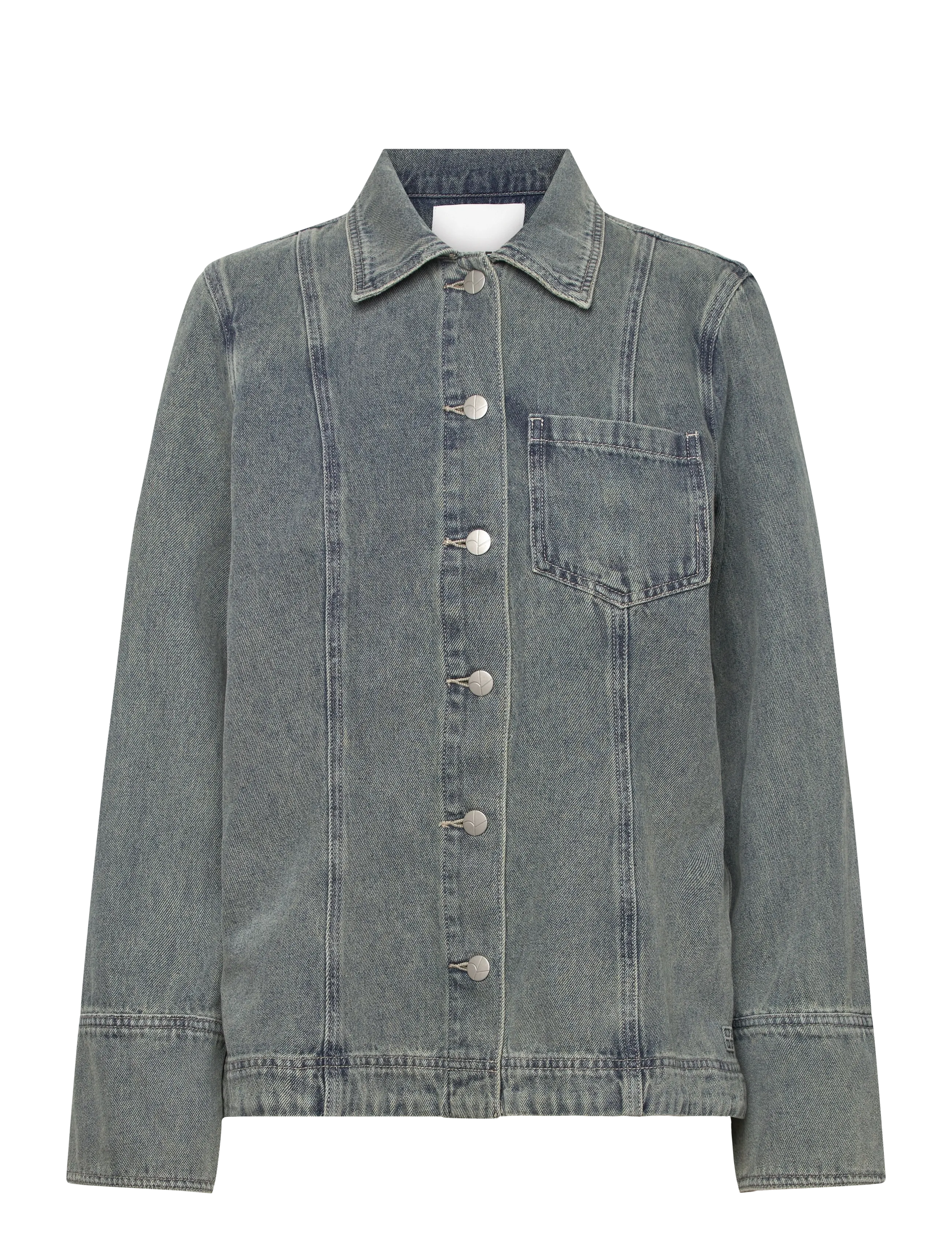 ROUGE EDIT ROUVIVIAN L/S DENIM SHIRT - Skjorter - LIGHT BLUE DENIM / blue