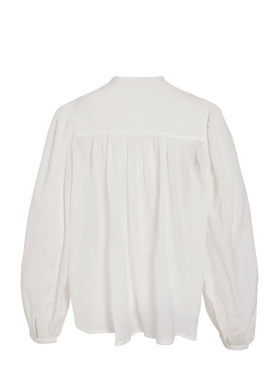 ROUGE EDIT - ROUSALLY L/S CHINA COLLAR SHIRT - koszule z długimi rękawami - cloud dancer - 2