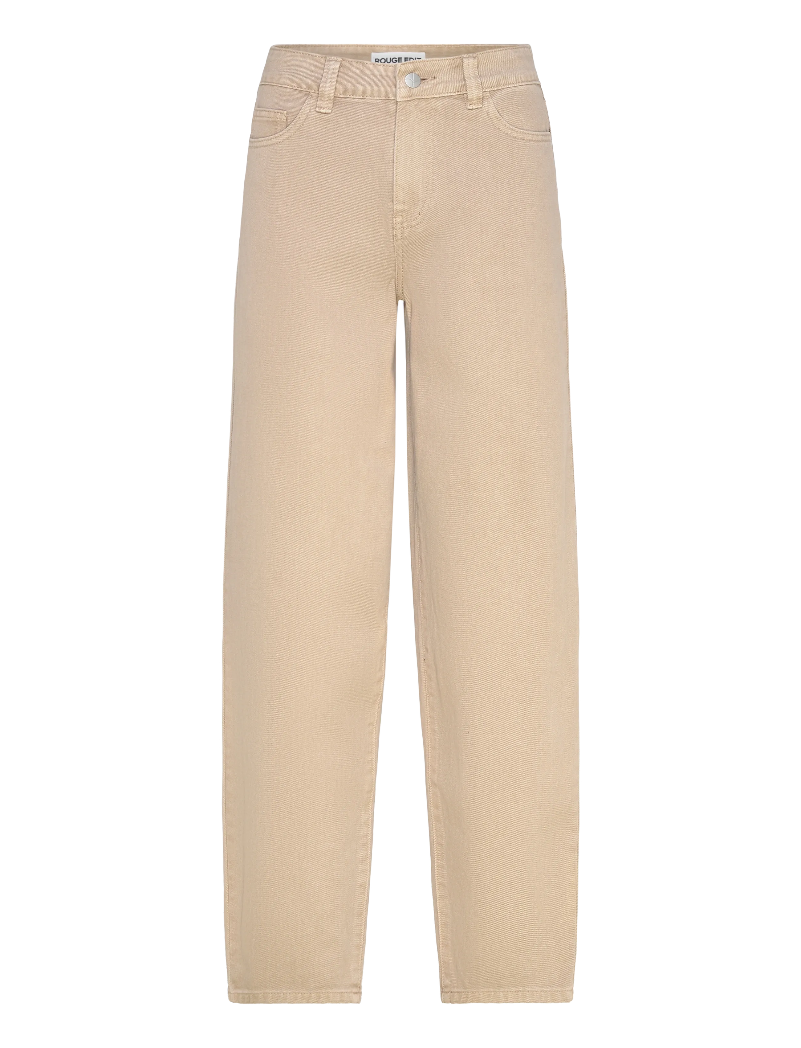 ROUGE EDIT ROUNOMA RW S/F F/L JEANS - Barrel Jeans - FEATHER GRAY / beige