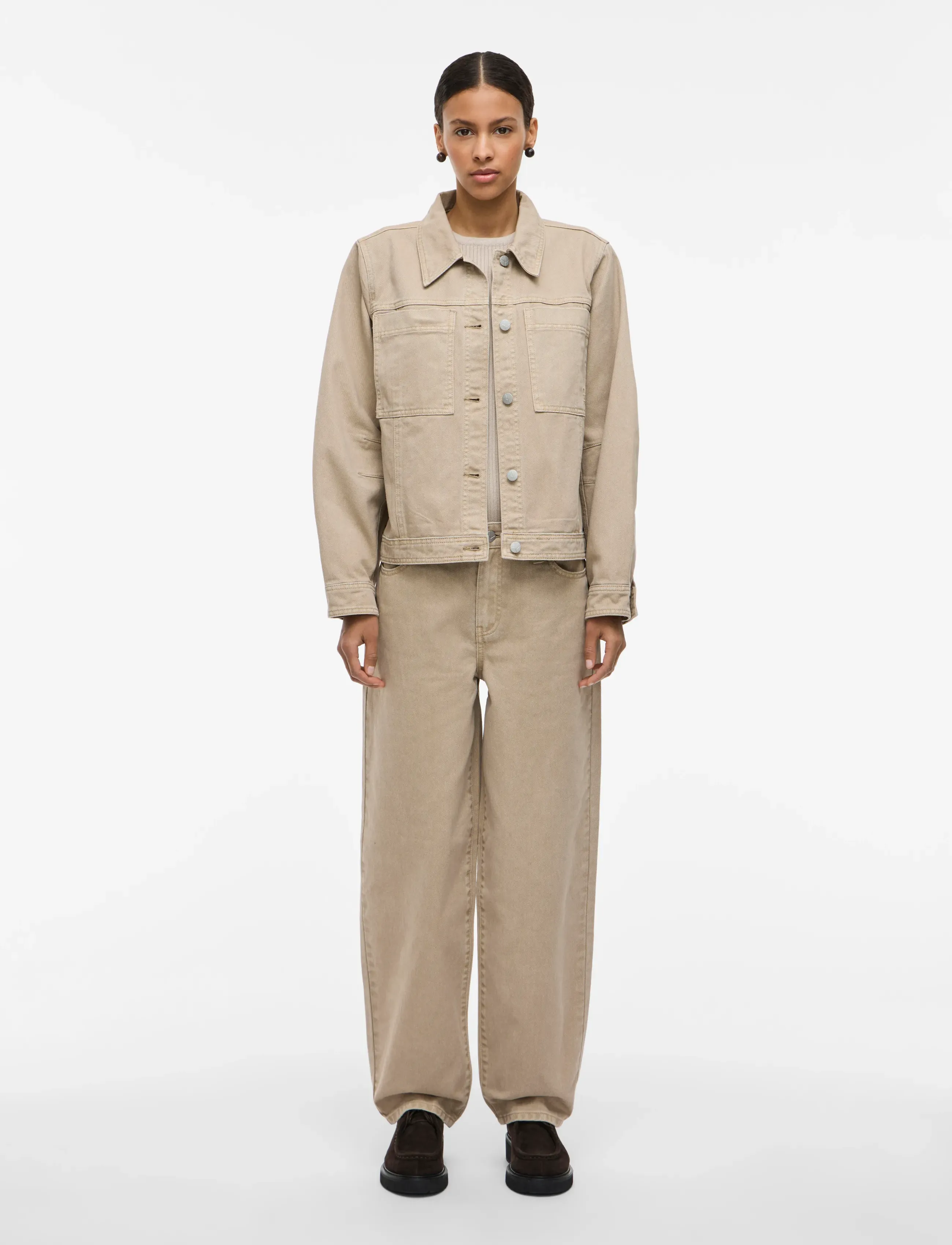 ROUGE EDIT - ROUNOMA RW S/F F/L JEANS - jeans barrel - feather gray - 3