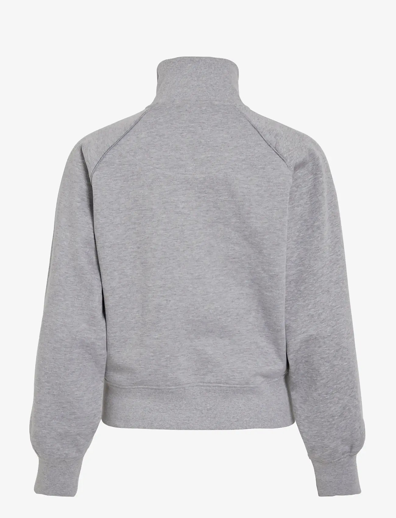 ROUGE EDIT - ROUYORK L/S HIGH NECK ZIPPER SWEAT - fleece og mellemlag - light grey melange - 2
