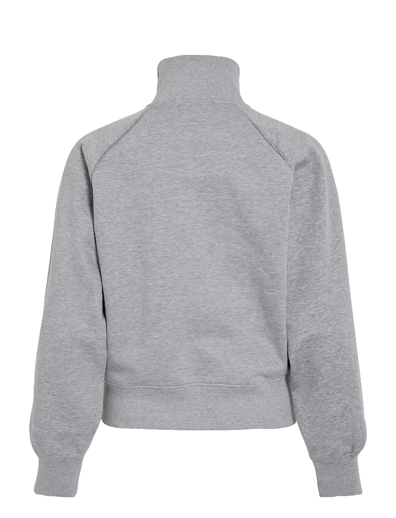 ROUGE EDIT - ROUYORK L/S HIGH NECK ZIPPER SWEAT - fleece og mellemlag - light grey melange - 2