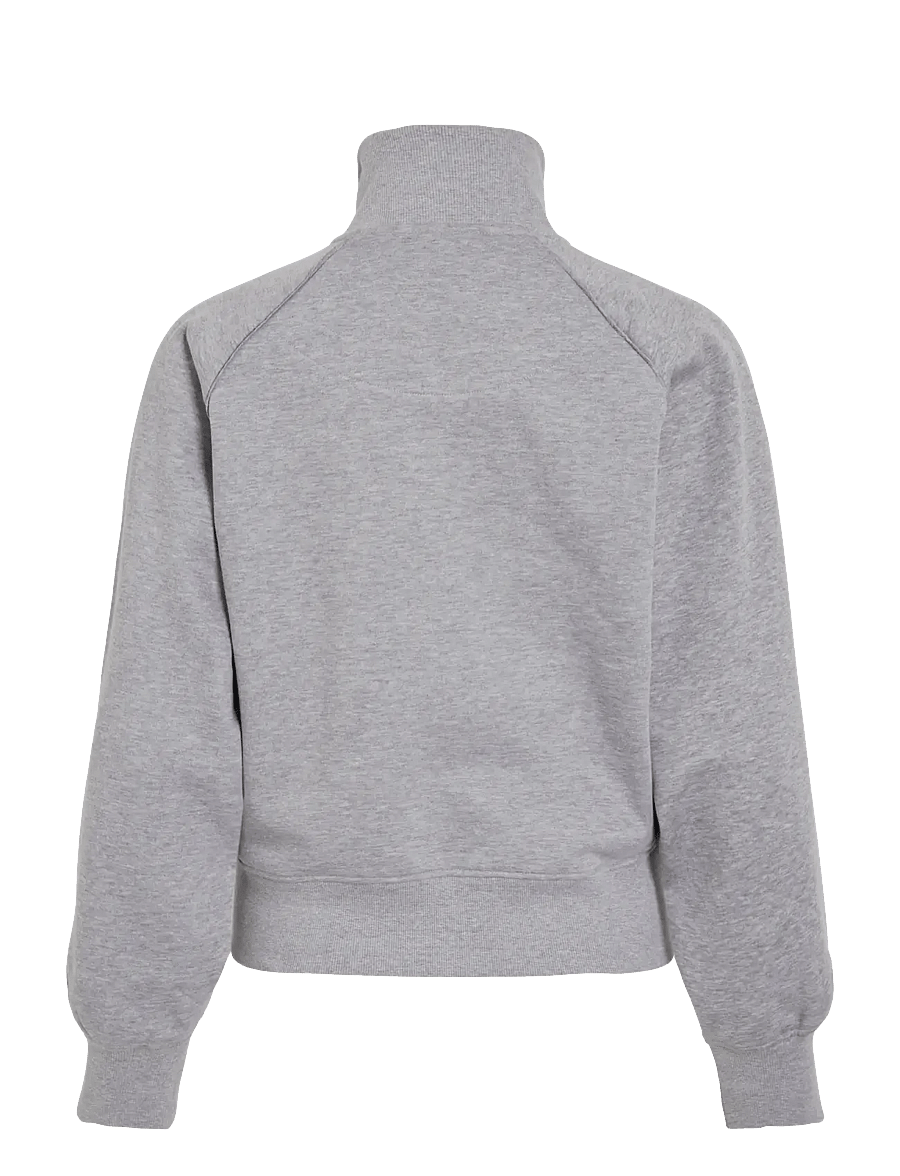 ROUGE EDIT - ROUYORK L/S HIGH NECK ZIPPER SWEAT - kampsunid ja vahekihid - light grey melange - 2