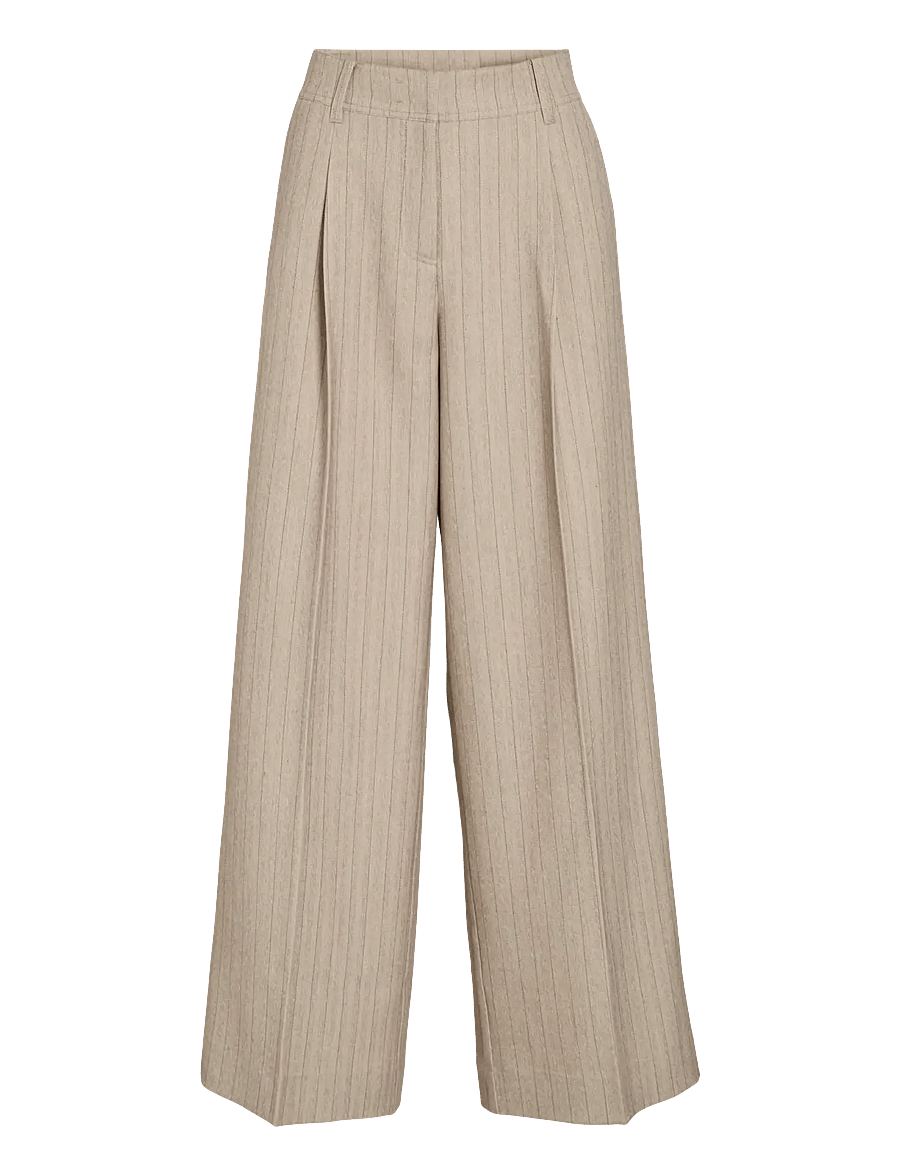 ROUGE EDIT - ROUSAGA RW W/F F/L TROUSER - hosen mit weitem bein - feather gray - 1