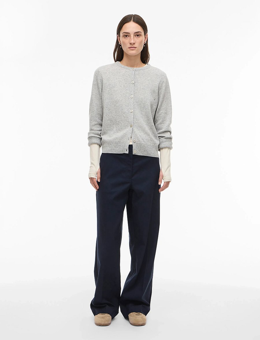 ROUGE EDIT - ROUHANNA RW F/L FLARED TROUSER - flare bukser - sky captain - 0