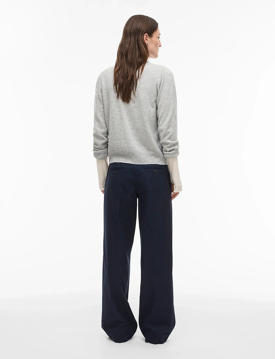 ROUGE EDIT - ROUHANNA RW F/L FLARED TROUSER - flare bukser - sky captain - 3