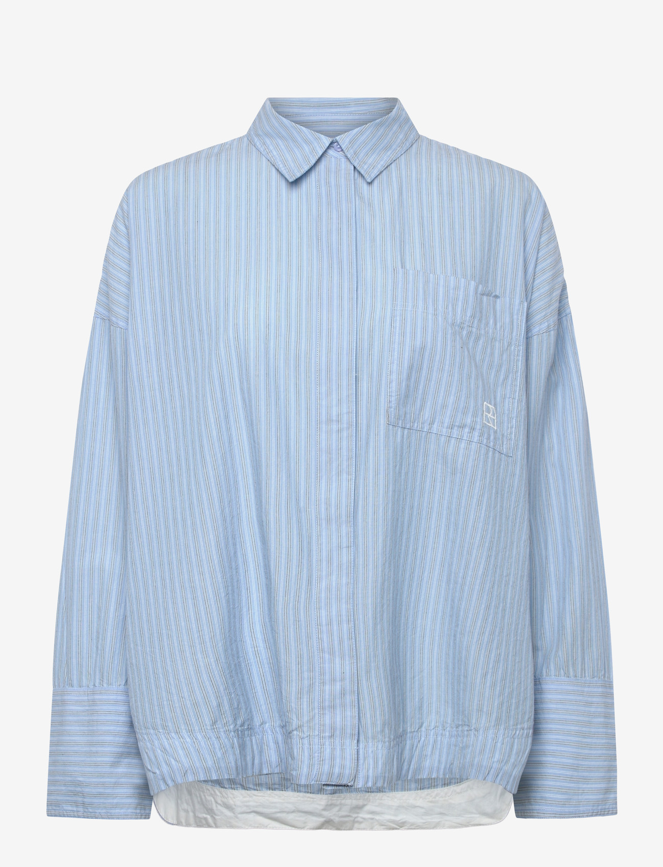 ROUGE EDIT - ROUINGRID L/S OVERSIZED SHIRT - langærmede skjorter - clear sky - 1