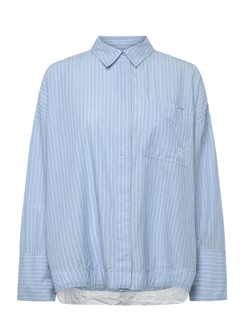 ROUGE EDIT - ROUINGRID L/S OVERSIZED SHIRT - langærmede skjorter - clear sky - 1