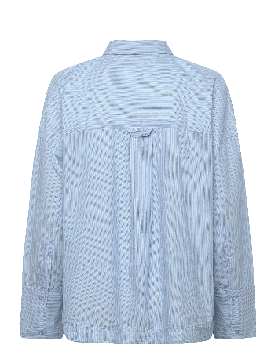ROUGE EDIT - ROUINGRID L/S OVERSIZED SHIRT - pikkade varrukatega särgid - clear sky - 2