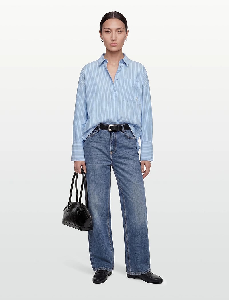 ROUGE EDIT - ROUINGRID L/S OVERSIZED SHIRT - langærmede skjorter - clear sky - 0