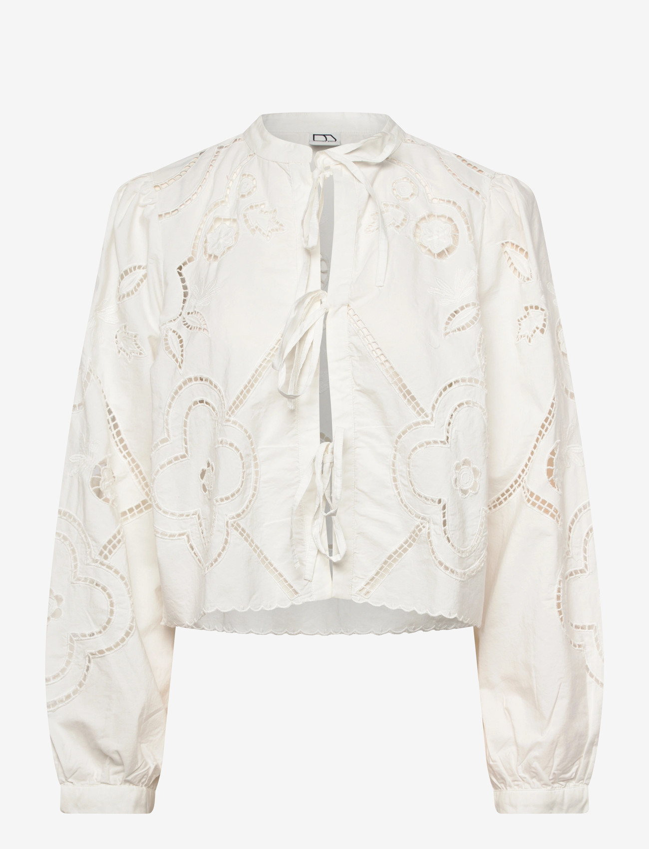 ROUGE EDIT - ROUCARIN L/S O-NECK TOP/PF/1 - langärmlige hemden - cloud dancer - 1