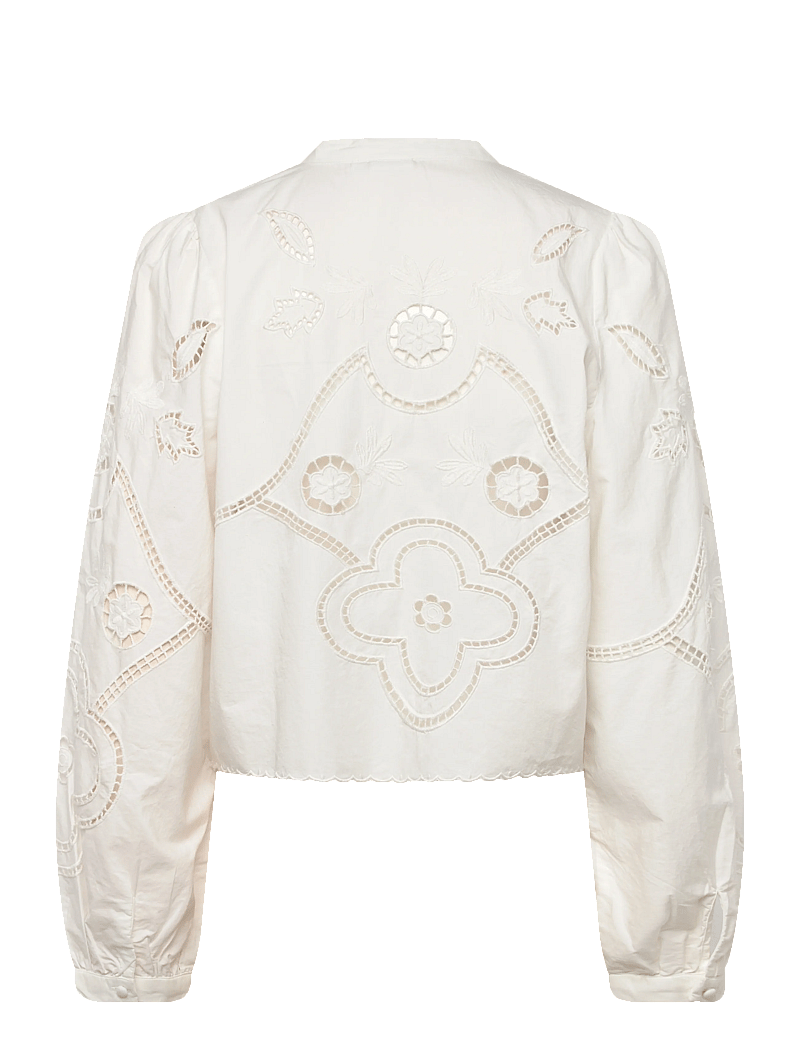 ROUGE EDIT - ROUCARIN L/S O-NECK TOP/PF/1 - langärmlige hemden - cloud dancer - 2