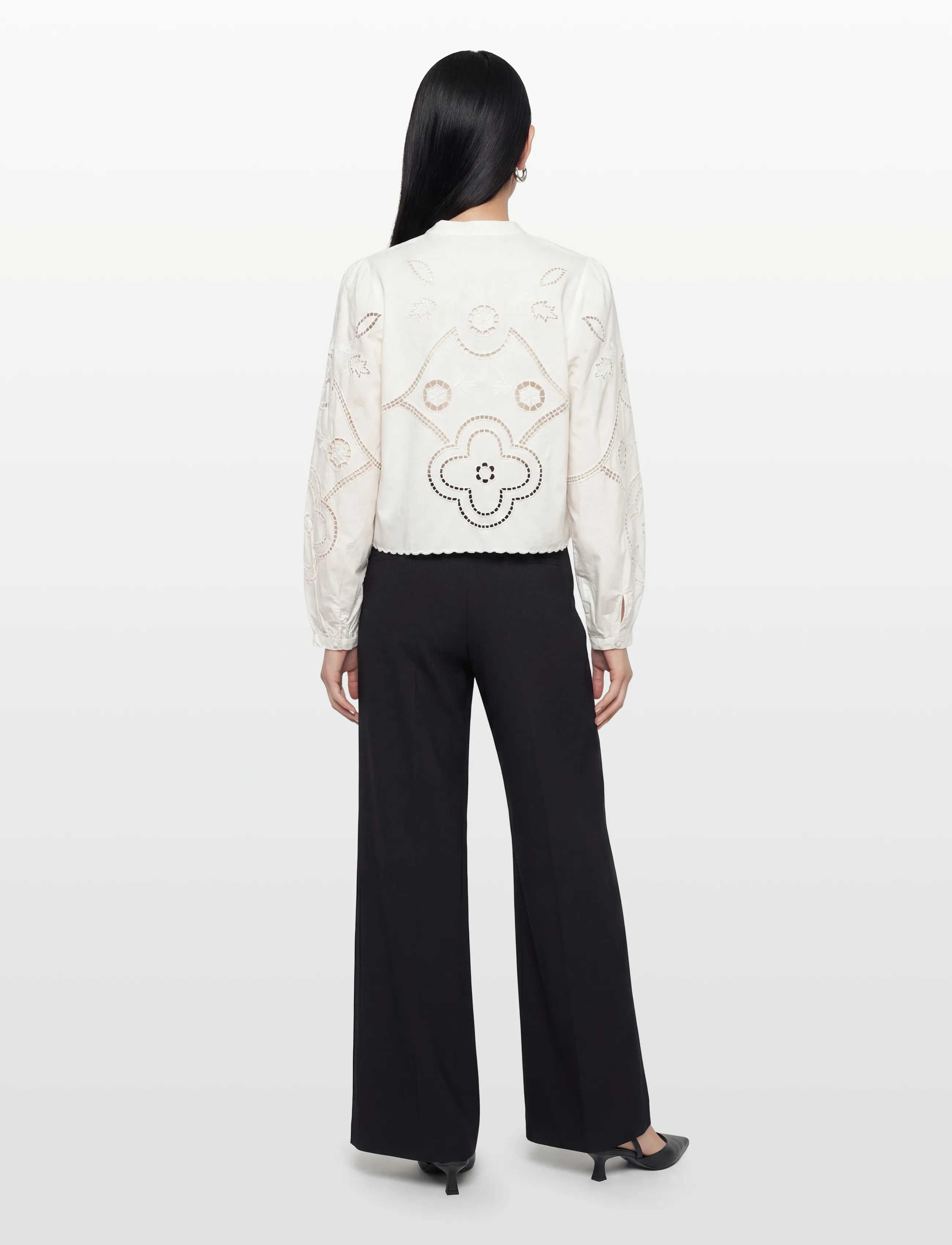 ROUGE EDIT - ROUCARIN L/S O-NECK TOP/PF/1 - langärmlige hemden - cloud dancer - 4