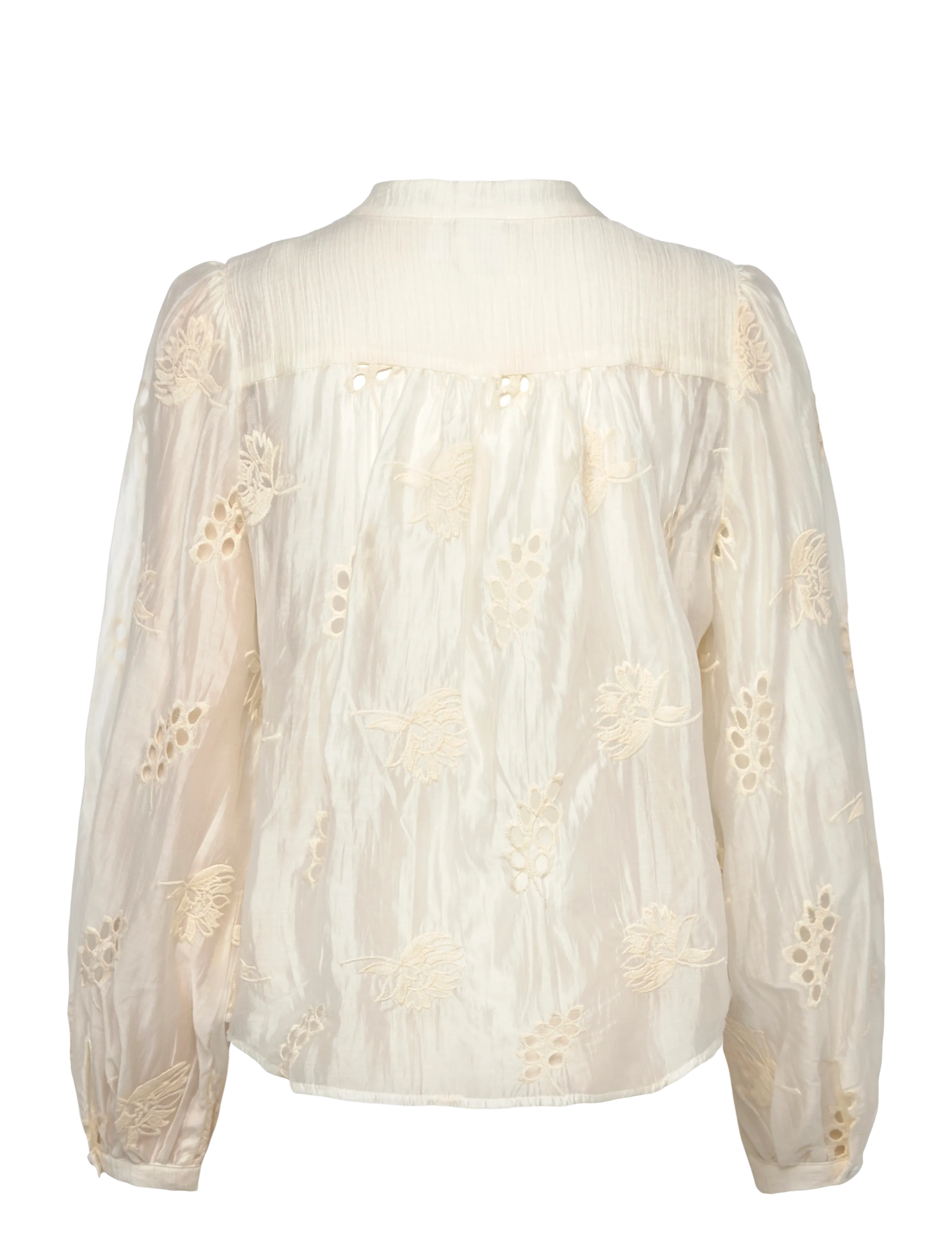 ROUGE EDIT - ROUDORA L/S V-NECK SHIRT - langærmede bluser - cloud dancer - 2