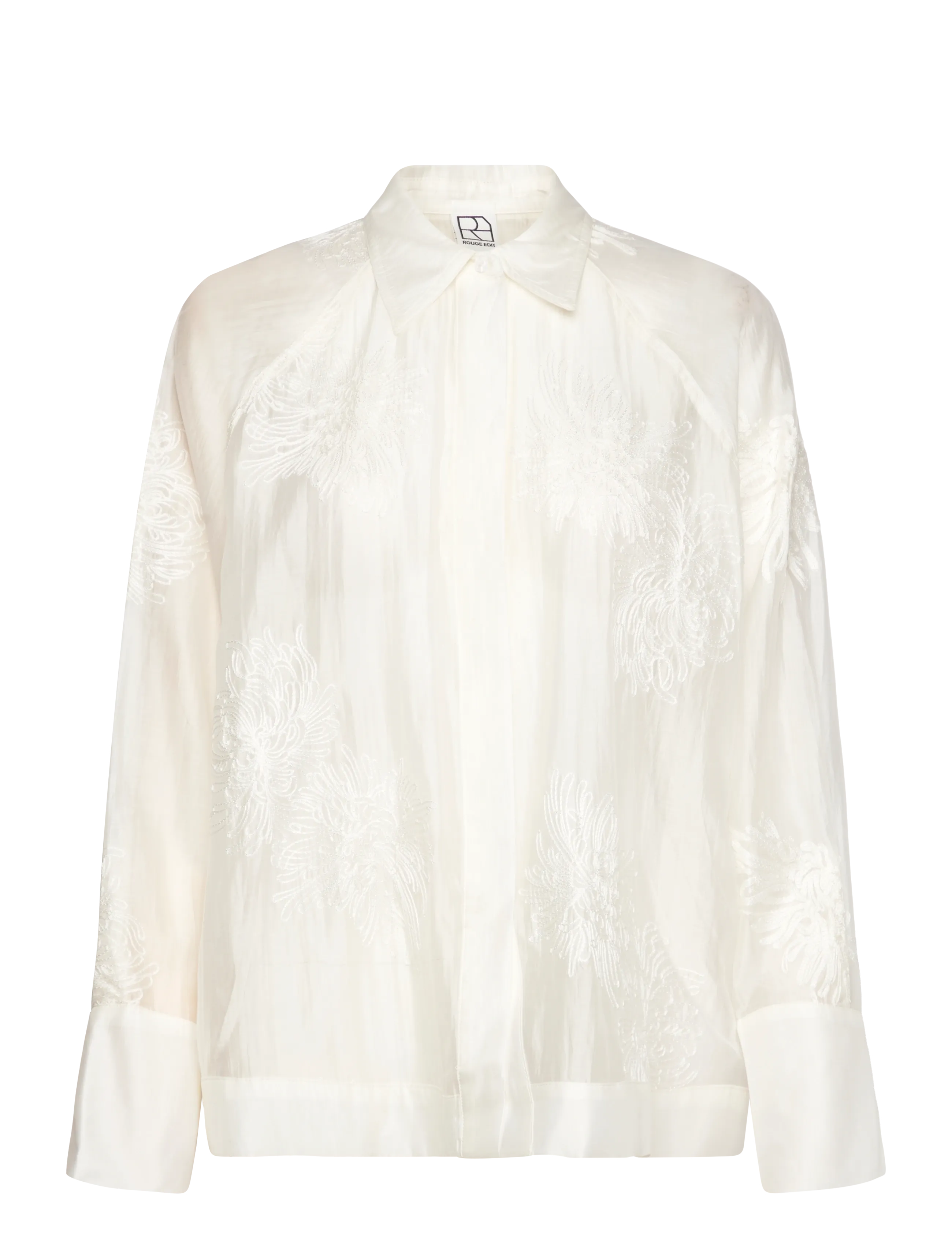 ROUGE EDIT ROUVANNA L/S OVERSIZE SHIRT/2 - Officewear - CLOUD DANCER / cream