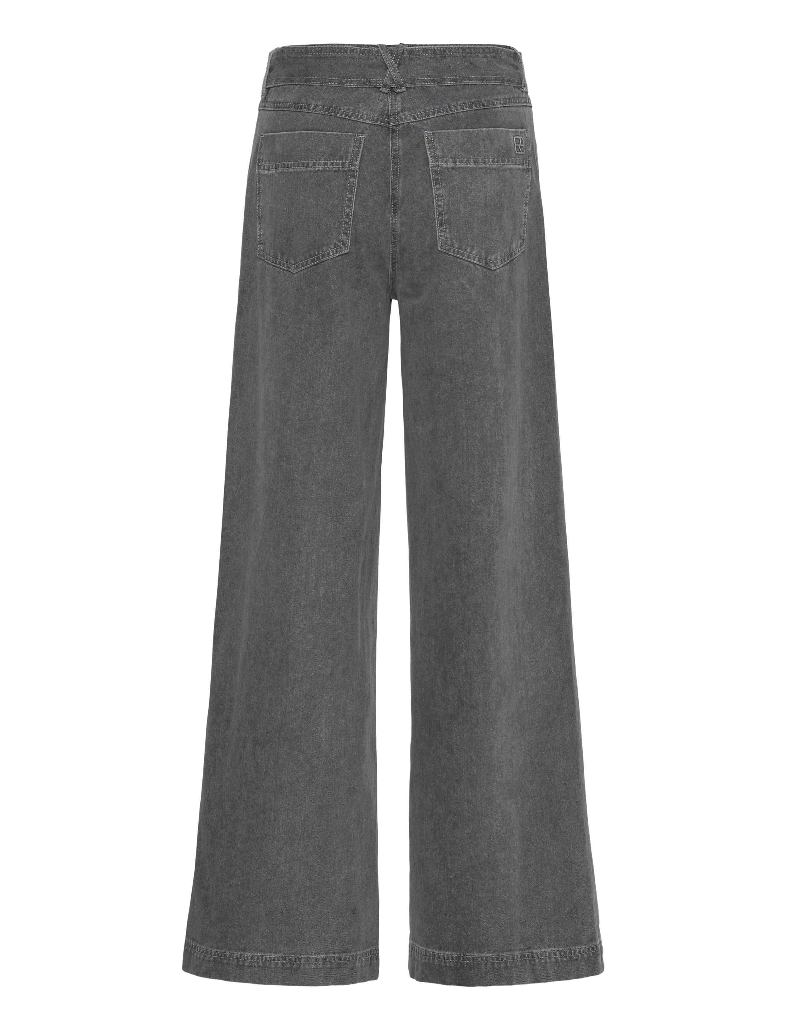 ROUGE EDIT - ROUASTA RW F/F WF JEANS - hosen mit weitem bein - light grey denim - 2