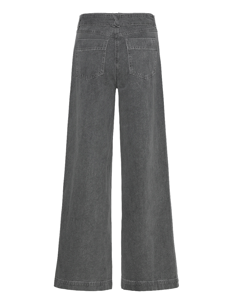 ROUGE EDIT - ROUASTA RW F/F WF JEANS - hosen mit weitem bein - light grey denim - 2