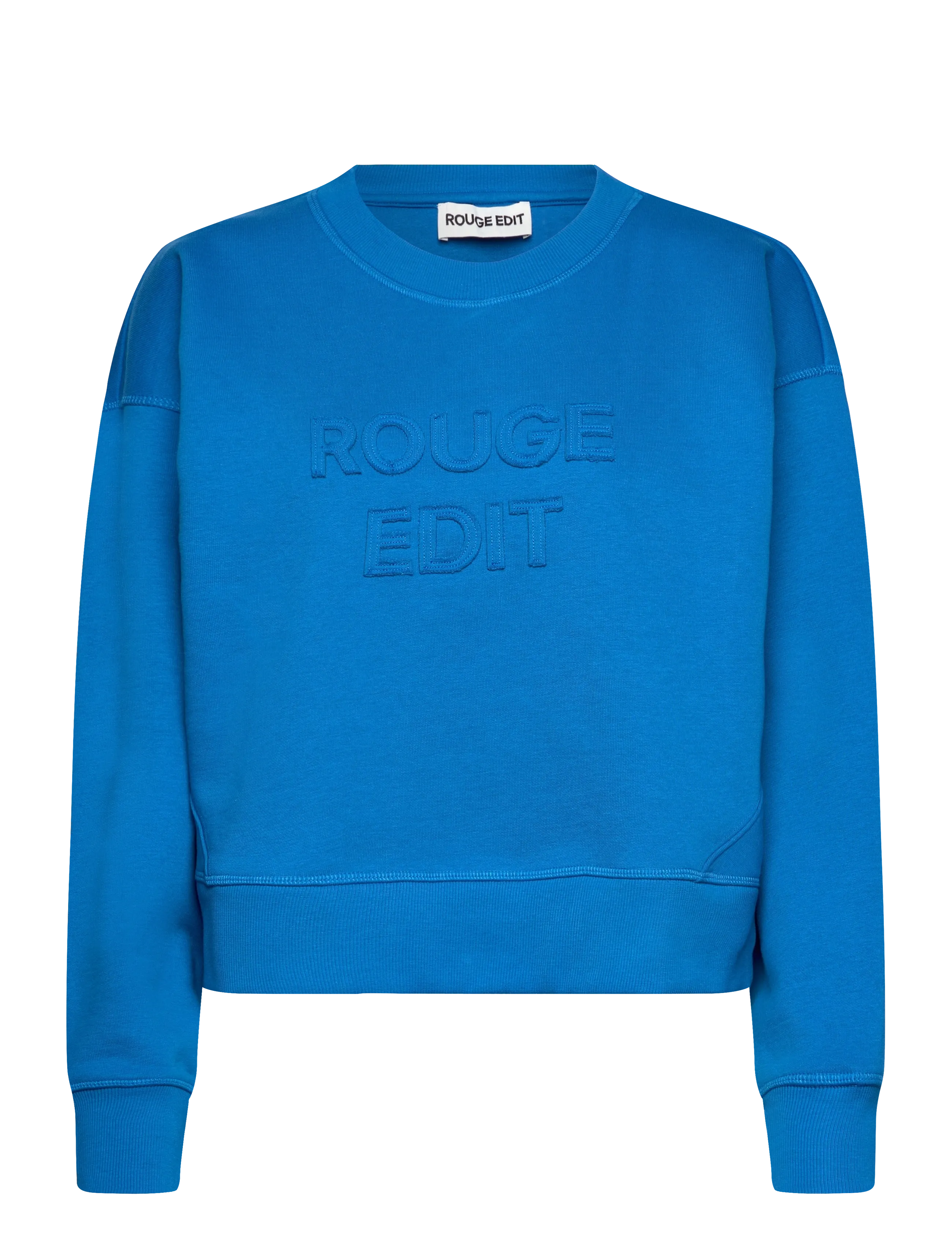ROUGE EDIT ROUFRIDA L/S O-NECK SWEAT/PF/1 - Kläder - DIRECTOIRE BLUE / blue