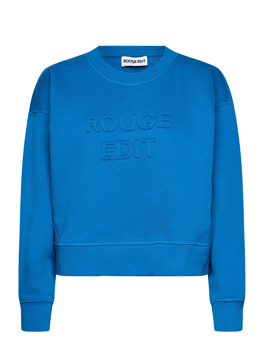ROUGE EDIT - ROUFRIDA L/S O-NECK SWEAT/1 - hverdags stil - directoire blue - 1