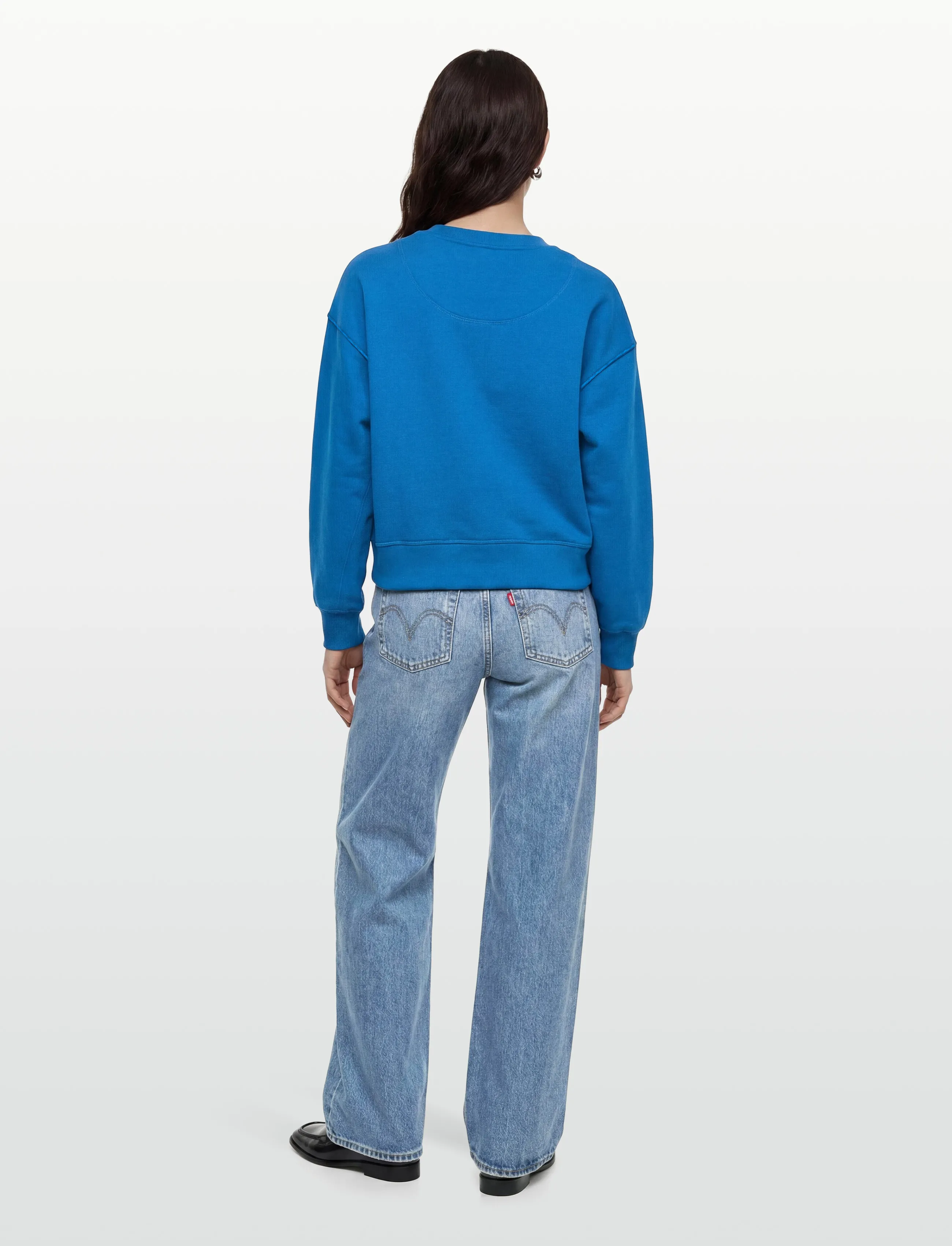 ROUGE EDIT - ROUFRIDA L/S O-NECK SWEAT/1 - hverdags stil - directoire blue - 4
