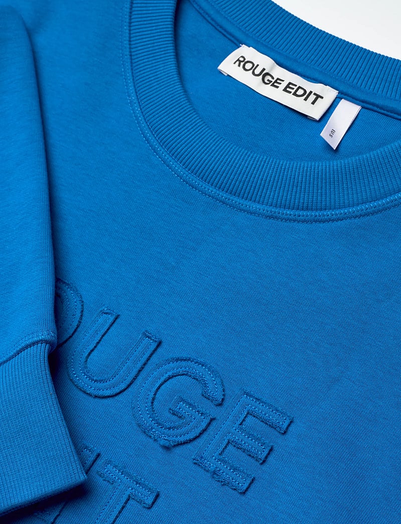 ROUGE EDIT - ROUFRIDA L/S O-NECK SWEAT/PF/1 - vardagsstil - directoire blue - 2