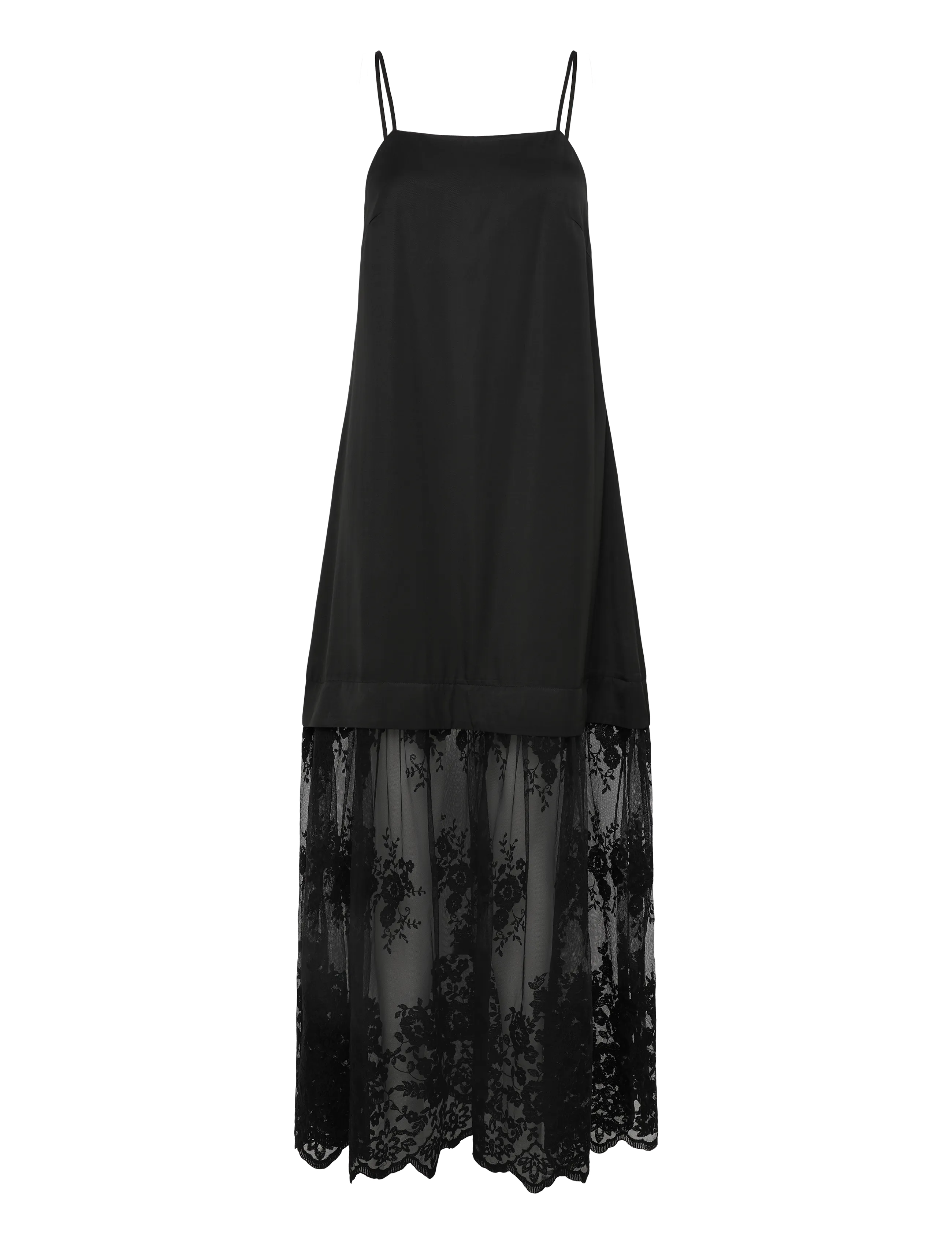 ROUGE EDIT ROUVIOLET S/L MAXI DRESS/PF - Clothing - METEORITE / black