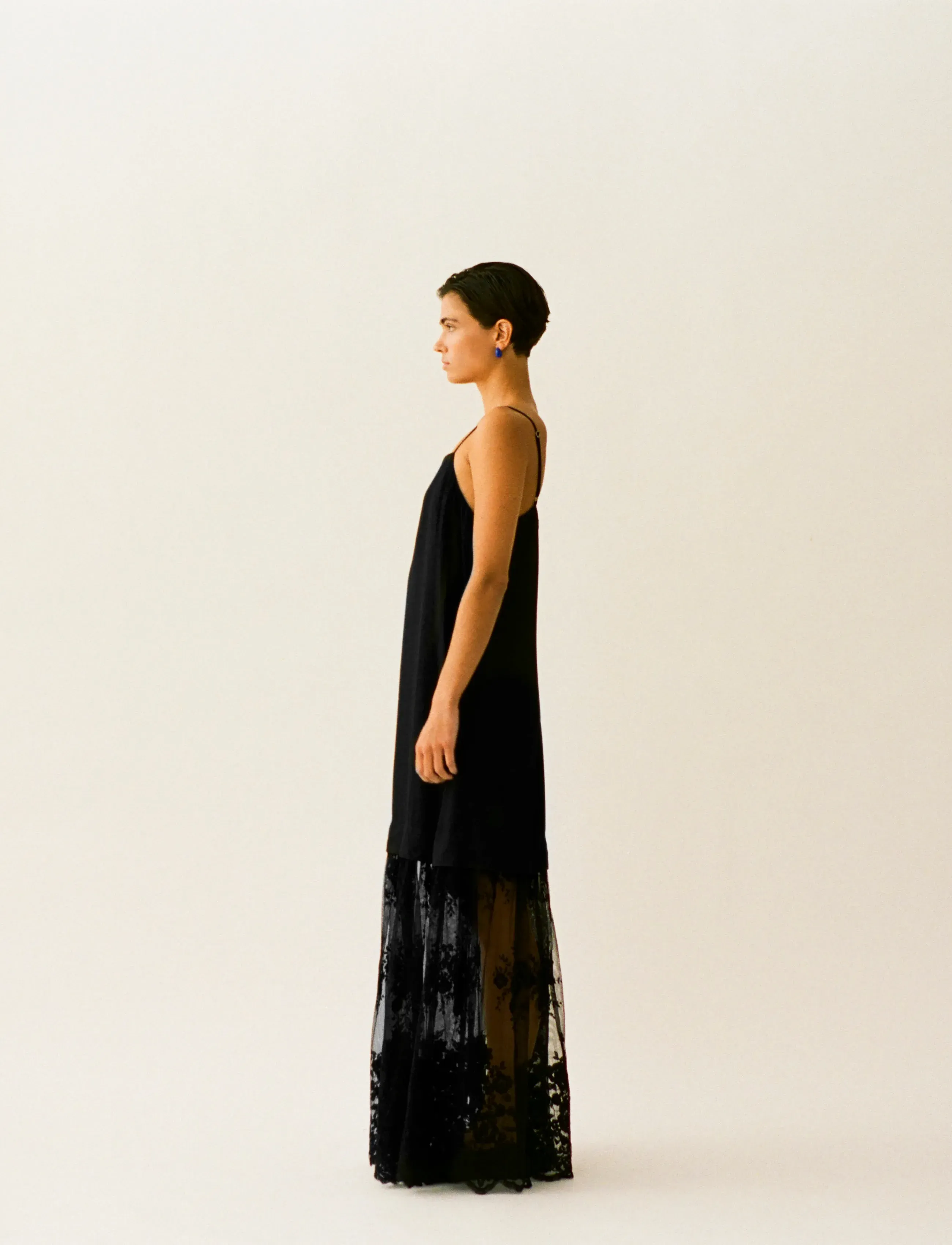 ROUGE EDIT ROUVIOLET S/L MAXI DRESS/PF - Kleider - METEORITE / black
