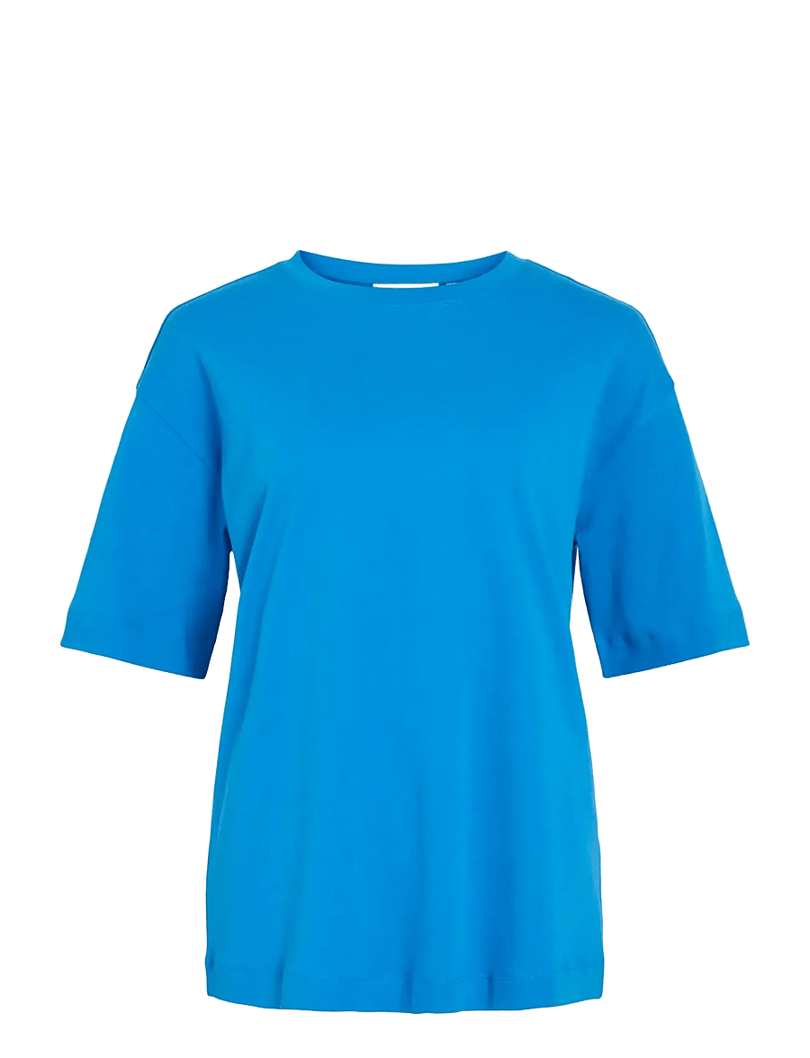 ROUGE EDIT - ROUNIMA 2/4 O-NECK OVERSIZED TEE - t-särgid - directoire blue - 1